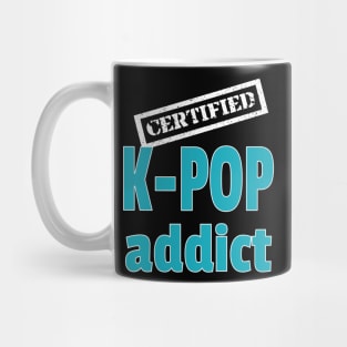 Certified K-Pop addict - stamped on Black Mug